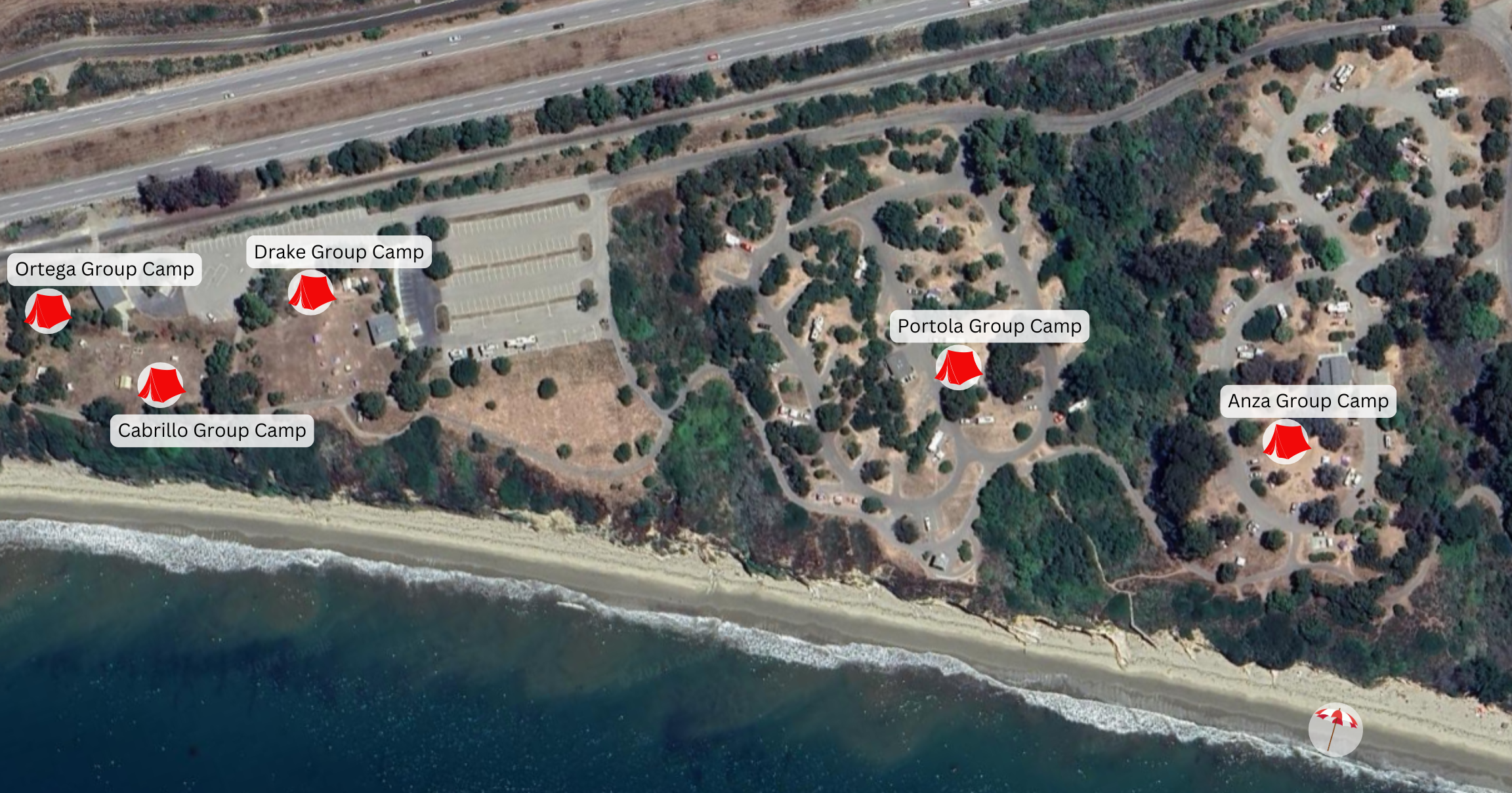 El Capitan State Beach Special Event Locations 